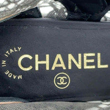 将图像加载到图库查看器中，CHANEL Embroidery Grosgrain short boots BlackG45519 race Size 37C
