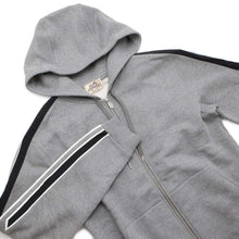 将图像加载到图库查看器中，HERMES Run H Zip-up Parka Size L Gray Cotton
