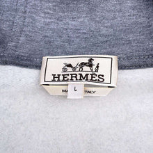 将图像加载到图库查看器中，HERMES Run H Zip-up Parka Size L Gray Cotton
