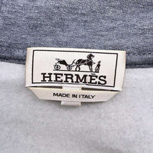 将图像加载到图库查看器中，HERMES Run H Zip-up Parka Size L Gray Cotton
