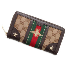 Load image into Gallery viewer, GUCCI Long Wallet Brown 406754 Leather/Canvas
