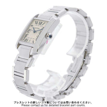 将图像加载到图库查看器中，CARTIER Tank Francaise LM H32.3mm×W28.2mm Stainless Steel Silver Dial W51002Q3
