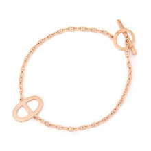 Load image into Gallery viewer, HERMES Chaine d&#39;Ancre Contour Bracelet Size ST 18K Pink Gold
