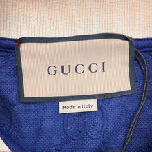 将图像加载到图库查看器中，GUCCI GG Stretch Cotton Polo Shirt Size XS Blue598956 Cotton93% Polyurethane7%
