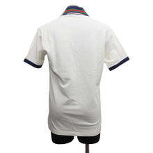 将图像加载到图库查看器中，GUCCI Cotton pique polo shirt Size XS White/Blue 737667 Cotton94% Polyurethane6%
