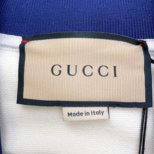 将图像加载到图库查看器中，GUCCI Cotton pique polo shirt Size XS White/Blue 737667 Cotton94% Polyurethane6%
