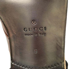 将图像加载到图库查看器中，GUCCI Jumbo GG Canvas Boots Brown/Beige 680813 Canvas Leather Size 9
