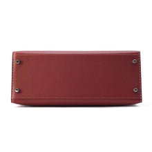 将图像加载到图库查看器中，HERMES Kelly Sellier Miss You Rouge H Glenemush Size 28
