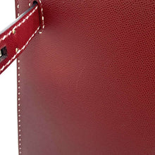 将图像加载到图库查看器中，HERMES Kelly Sellier Miss You Rouge H Glenemush Size 28
