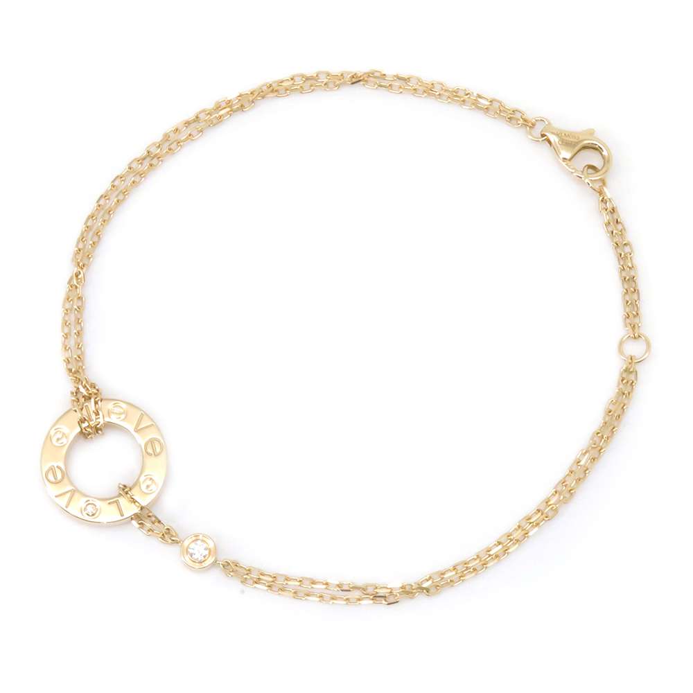 CARTIER Love Circle Bracelet B6038300 18K Yellow Gold