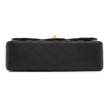 Load image into Gallery viewer, CHANEL Matelasse W flap WChainShoulder Bag Black A01113 Caviar Leather Size 23
