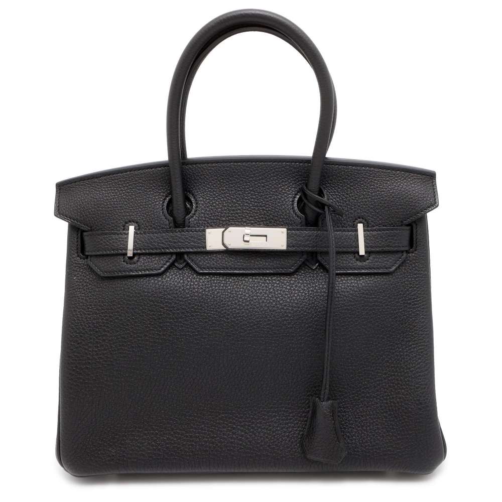 HERMES Birkin Black Togo Leather Size 30