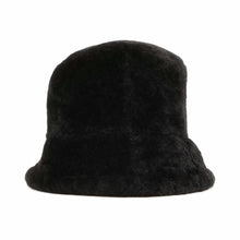 Load image into Gallery viewer, LOEWE logo bucket hat Size 57 Black K820HB1X70 Shearling
