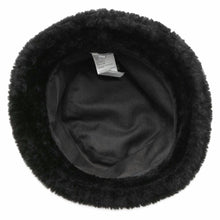 Load image into Gallery viewer, LOEWE logo bucket hat Size 57 Black K820HB1X70 Shearling
