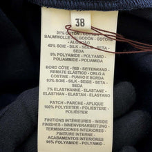 Load image into Gallery viewer, HERMES Sellier logo patch drawstring dress Size 38 Black Cotton51% Silk40% Nylon9%
