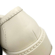 Load image into Gallery viewer, CHANEL CC Logo Matelasse Loafers White G36646 Lambskin Size 35C
