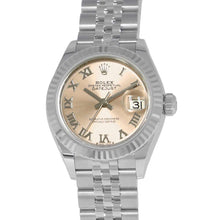 将图像加载到图库查看器中，ROLEX Datejust W28mm Stainless Steel K18WG Pink Dial 279174
