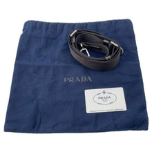 Load image into Gallery viewer, PRADA Triangle Logo Brique Shoulder Black 2VH070 Saffiano LeatherLeather
