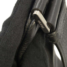 将图像加载到图库查看器中，PRADA Triangle Logo Cloth Crossbody Bag Black 2VZ098 Vittero Dino Leather
