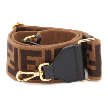 将图像加载到图库查看器中，FENDI Zucca Shoulder Strap Strap You Brown Canvas
