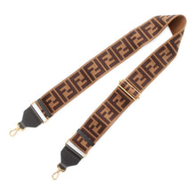 将图像加载到图库查看器中，FENDI Zucca Shoulder Strap Strap You Brown Canvas
