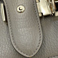 将图像加载到图库查看器中，GUCCI Interlocking G ChainShoulder Bag Gray 510304 Leather
