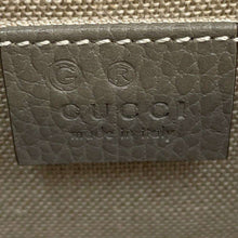 Load image into Gallery viewer, GUCCI Interlocking G ChainShoulder Bag Gray 510304 Leather
