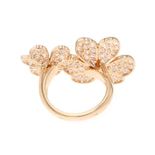 将图像加载到图库查看器中，Van Cleef &amp; Arpels Frivol Entre Le Door Ring Size 52/#12VCARP7RK00/VCARP7RK52 18K Pink Gold
