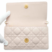 Load image into Gallery viewer, Dior Caro Pouch Chain Wallet Powder Pink S5134UWHC_M413 Calf Leather
