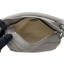 Load image into Gallery viewer, LOEWE Puzzle Shoulder Bag Light Gray A510U95X58 Soft Calf Leather Size Mini
