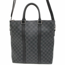 将图像加载到图库查看器中，LOUIS VUITTON Anton Tote Noir N40000 Damier Graphite
