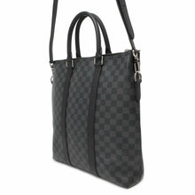 将图像加载到图库查看器中，LOUIS VUITTON Anton Tote Noir N40000 Damier Graphite
