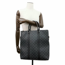 将图像加载到图库查看器中，LOUIS VUITTON Anton Tote Noir N40000 Damier Graphite
