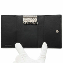 将图像加载到图库查看器中，BALENCIAGA Key Case Black 640537 Calf Leather
