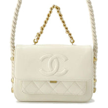 Load image into Gallery viewer, CHANEL Matelasse En Vogue Rope Shoulder Bag White AS0074 Calf Leather
