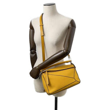 Load image into Gallery viewer, LOEWE Puzzle bag Yellow 322.12KS21 Leather Size Small
