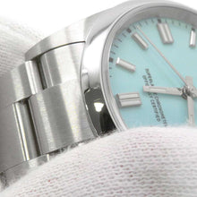 Load image into Gallery viewer, ROLEX Oyster Perpetual W36mm Stainless Steel Turquise Blue Dial 126000
