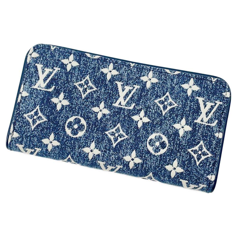 LOUIS VUITTON Zippy Wallet Marine M81226 Monogram・Jacquard Denim