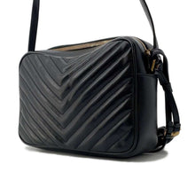 Load image into Gallery viewer, SAINT LAURENT PARIS Lu Camera Shoulder Bag Black 520534 Leather
