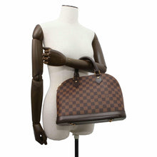 将图像加载到图库查看器中，LOUIS VUITTON Alma Red N53151 Damier Ebene Canvas Size PM
