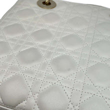 Load image into Gallery viewer, Dior Lady Dior 2WAYHandbag White M0565ONGE Lambskin Size Medium
