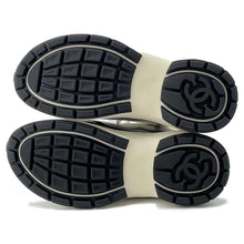 Load image into Gallery viewer, CHANEL Sneakers White/Silver G39792 Leather Fabric Size 36
