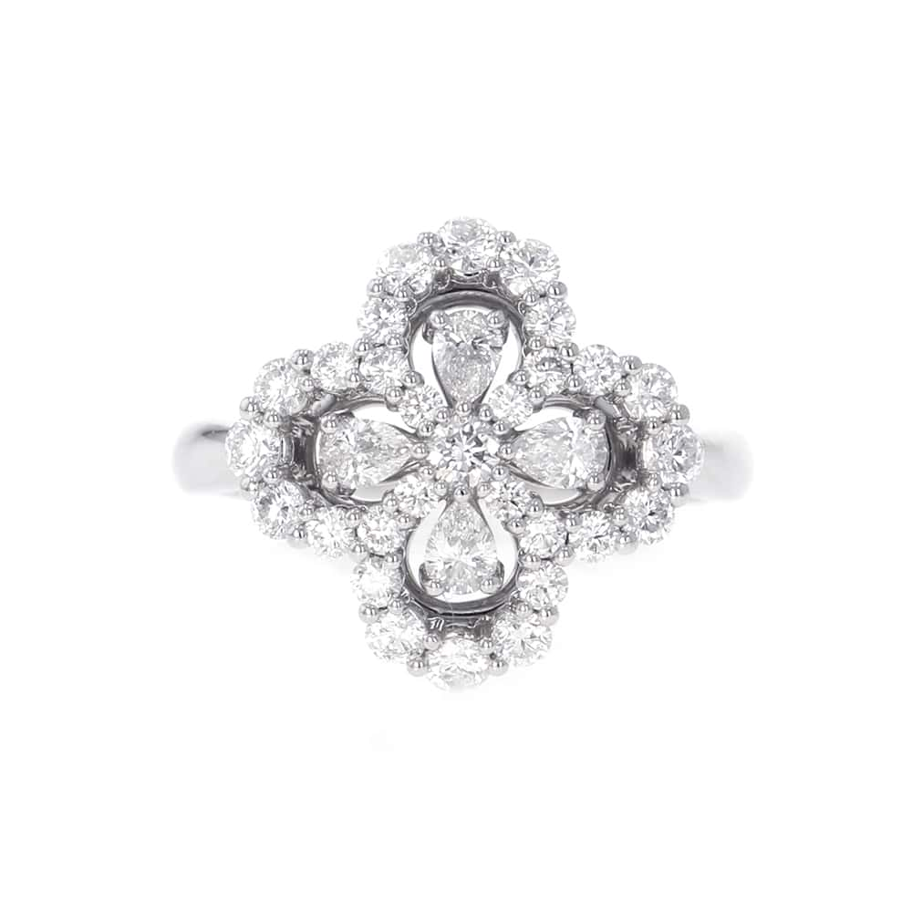 HARRY WINSTON Mini Loop, Full Motif, Ring Size Approximately 11FRDPRP1ML4C Pt950