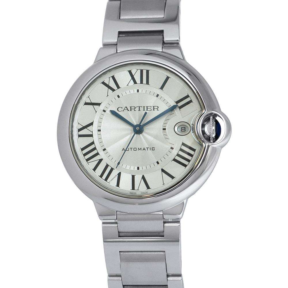 CARTIER Ballon Blue de Cartier Watch W40mm Stainless Steel Silver Dial WSBB0040