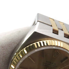 将图像加载到图库查看器中，ROLEX OysterQuartz  Datejust W36mm Stainless Steel K18YG Champagne Dial 17013
