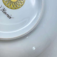 Load image into Gallery viewer, HERMES Soleil de HERMES bread plate pair set Yellow/White Porcelain Size 5.5&quot;
