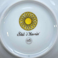 Load image into Gallery viewer, HERMES Soleil de HERMES bread plate pair set Yellow/White Porcelain Size 5.5&quot;
