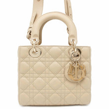 Load image into Gallery viewer, Dior Lady Dior My ABC 2WAY Handbag Beige M0538OCEA Lambskin Size Small
