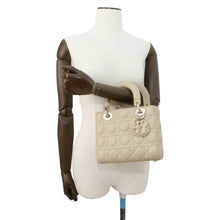 将图像加载到图库查看器中，Dior Lady Dior My ABC 2WAY Handbag Beige M0538OCEA Lambskin Size Small
