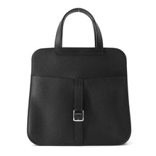 将图像加载到图库查看器中，HERMES Halzan Black Taurillon Clemence Size 25
